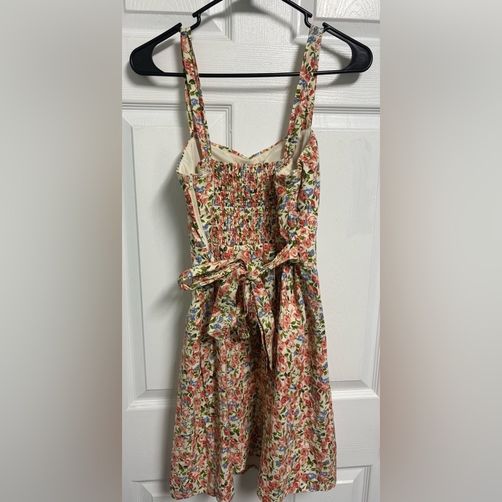 Floral Cottagecore Sundress Vintage-Inspired Fit & Flare Dress Girls 9/10 - Picture 6 of 6